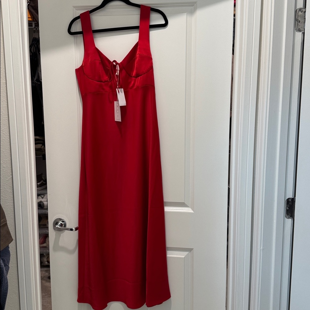 Wayf Vibrant Red Dress